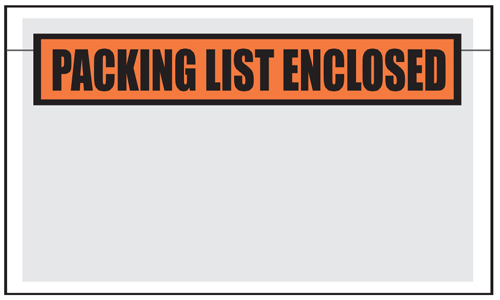 Packing List Envelopes